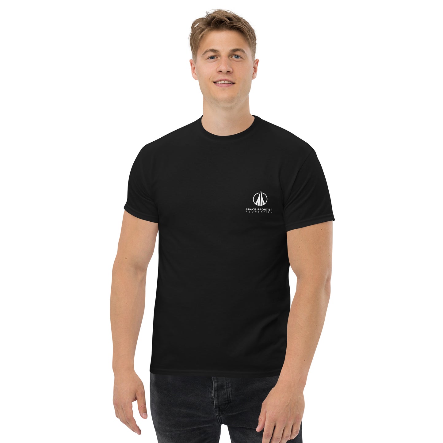 Classic Men's T-Shirt with small Foundation Logo
