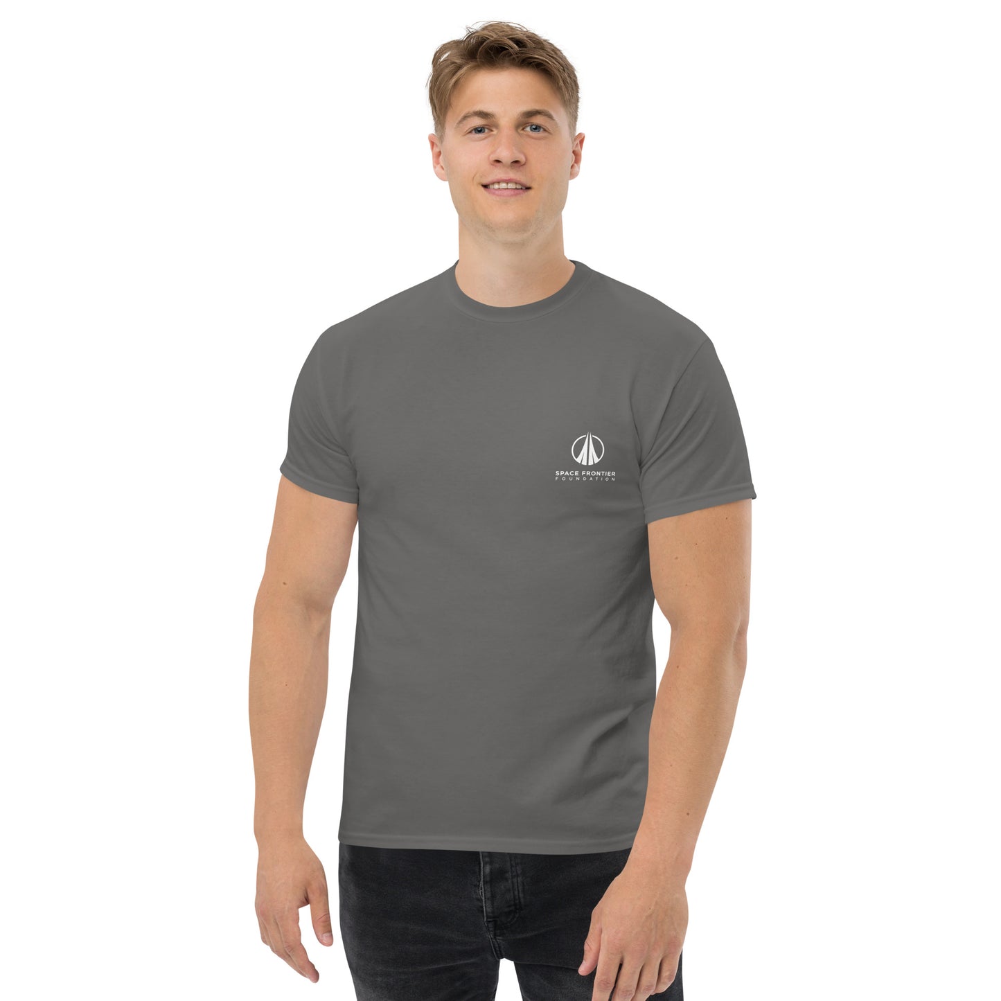 Classic Men's T-Shirt with small Foundation Logo