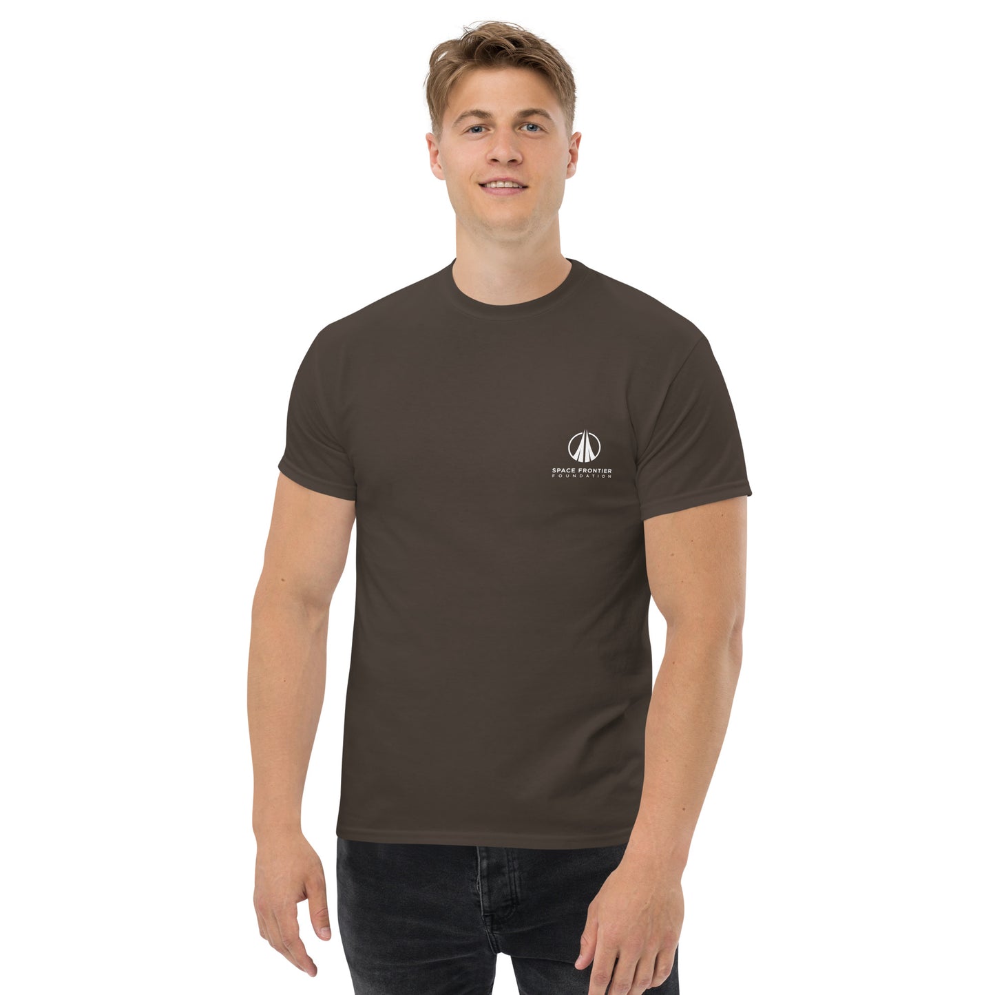 Classic Men's T-Shirt with small Foundation Logo