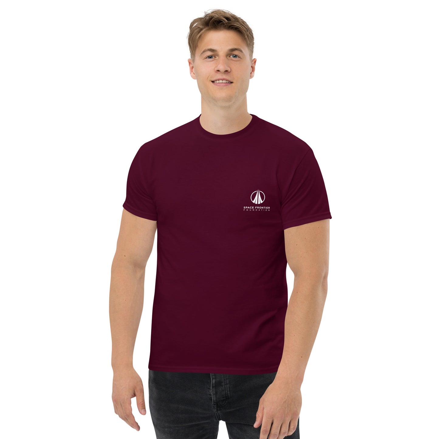Classic Men's T-Shirt with small Foundation Logo