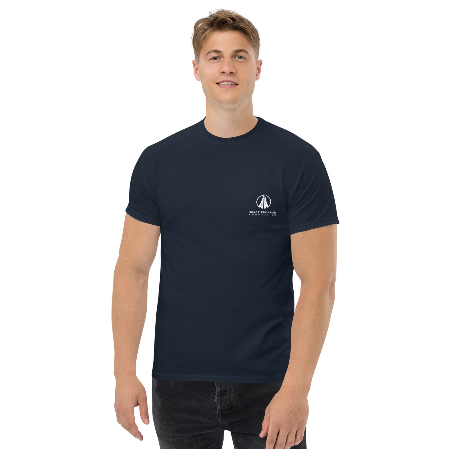 Classic Men's T-Shirt with small Foundation Logo